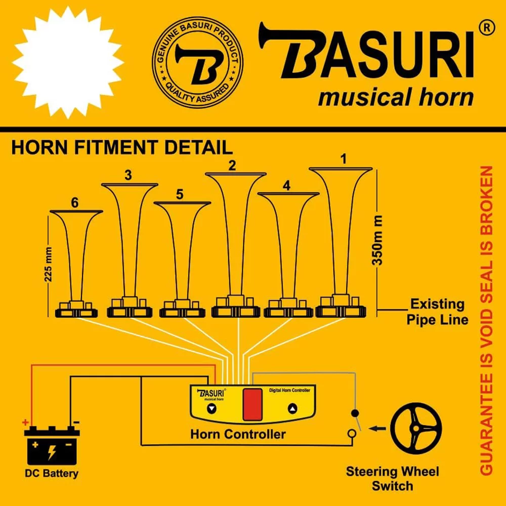 Basuri Musical Air horn 2.0 - SC Styling